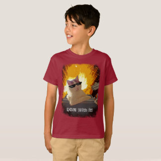 T-shirt Le chat frais traite lui