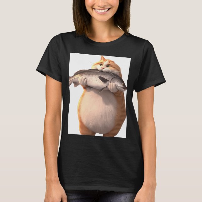T-shirt Le chat gras (Devant)