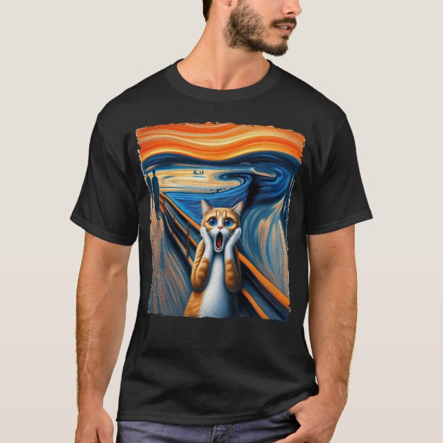 T-shirt Le chat hurlant (Devant)