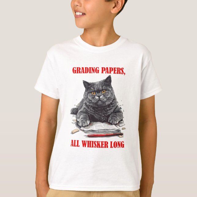 T-shirt Le chat instruit (Devant)