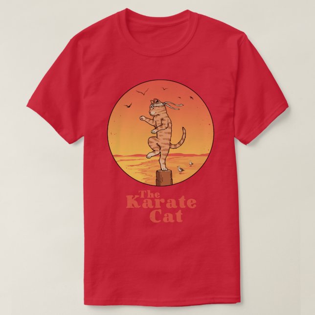 T-shirt Le chat Karate (Design devant)