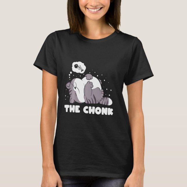 T-shirt Le Chat Lazy Chat Chat Drôle (Devant)