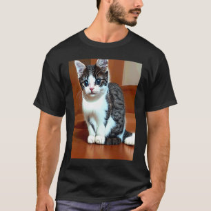 T-shirt Le Chat Le Plus Mignon Du Monde Adorable et Doux