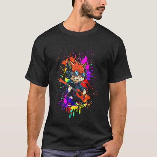 T-shirt Le Chat Musical (Devant)