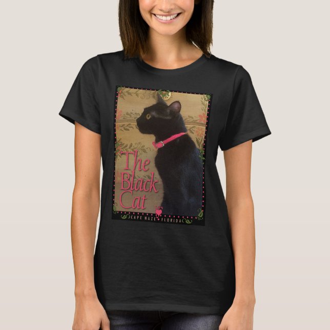T-shirt Le chat noir (Devant)