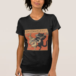 T-shirt Le chat noir