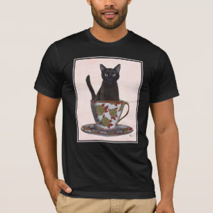 T-shirt Le Chat noir à la télé