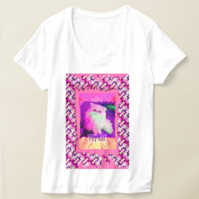 T-shirt Le chat PSY / Le chat psychique (par ACCI) (Poser)