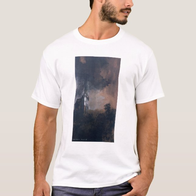 T-shirt Le château dans le clair de lune (Devant)