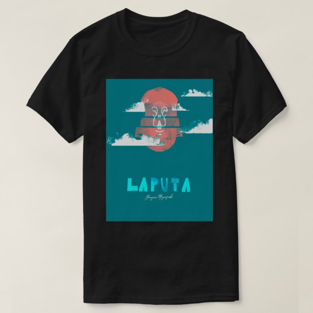 T-shirt Le château de Laputa dans le ciel (Design devant)