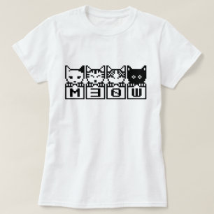 T-SHIRT LE CHATS M30W 8 BITS