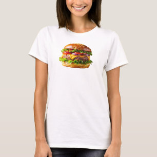 T-shirt le cheeseburger appétissant de SlipperyJoe crousti