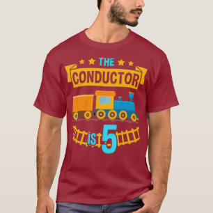 T-shirt Le chef est 5 5e anniversaire de train