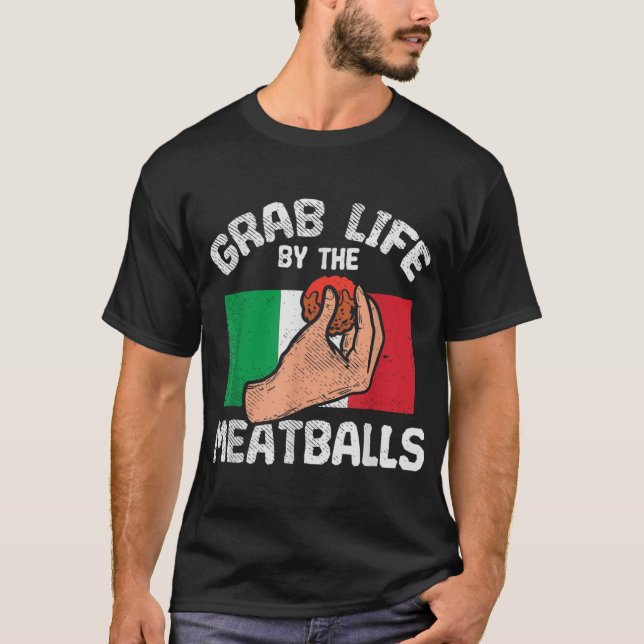 T-shirt Le Chef Italien Humour Foodie Funny Grab Life By M (Devant)