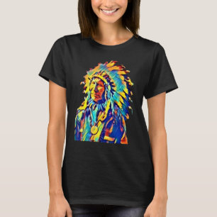 T-shirt Le chef tribal amérindien Red Cloud coloré