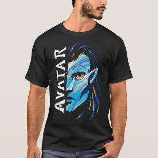 T-shirt Le chemin de l'eau Jake Sully Split Avatar visage