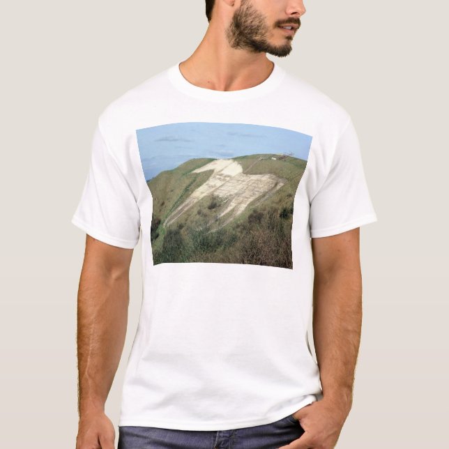 T-shirt Le cheval blanc de Westbury (Devant)