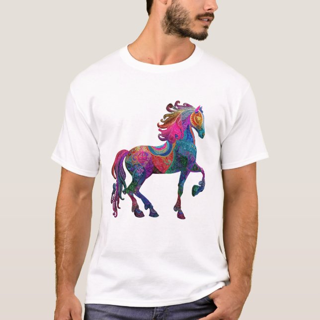 T-shirt Le Cheval Brodé (Devant)
