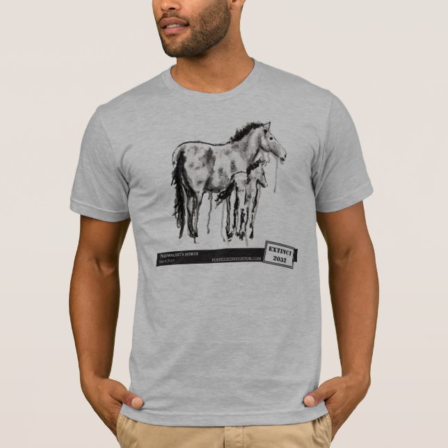 T-shirt Le cheval de Przewalski, par l'alouette de Laura (Devant)