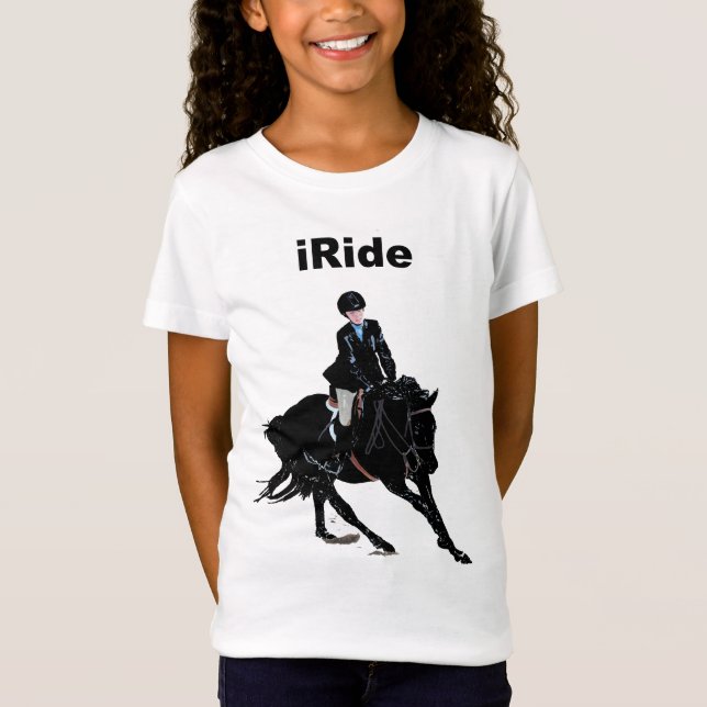 T-Shirt Le cheval des enfants mignons d'iRide (Devant)