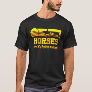 T-shirt Le cheval est mon animal spirituel pour cheval