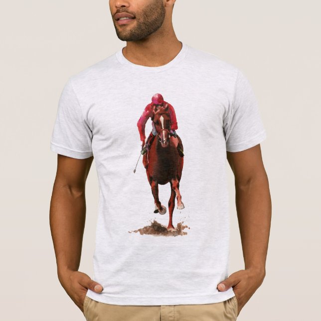 T-shirt Le cheval et le jockey (Devant)