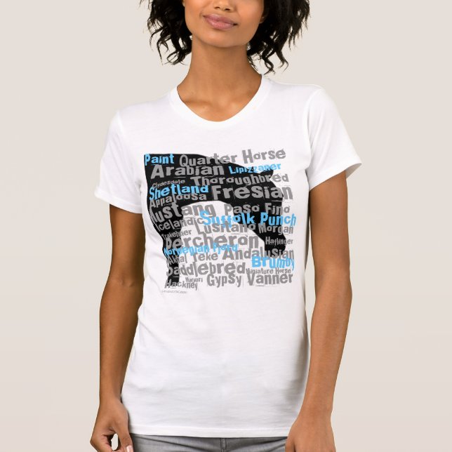 T-shirt Le "cheval multiplie" les dames T (Devant)