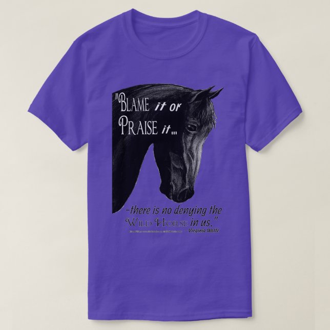 T-shirt Le cheval sauvage en nous (Design devant)