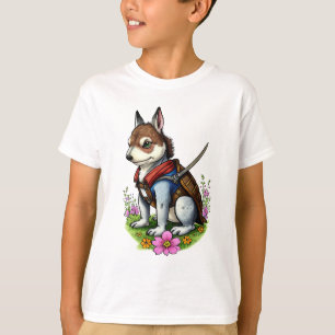T-shirt Le chevalier des chiens Art AI
