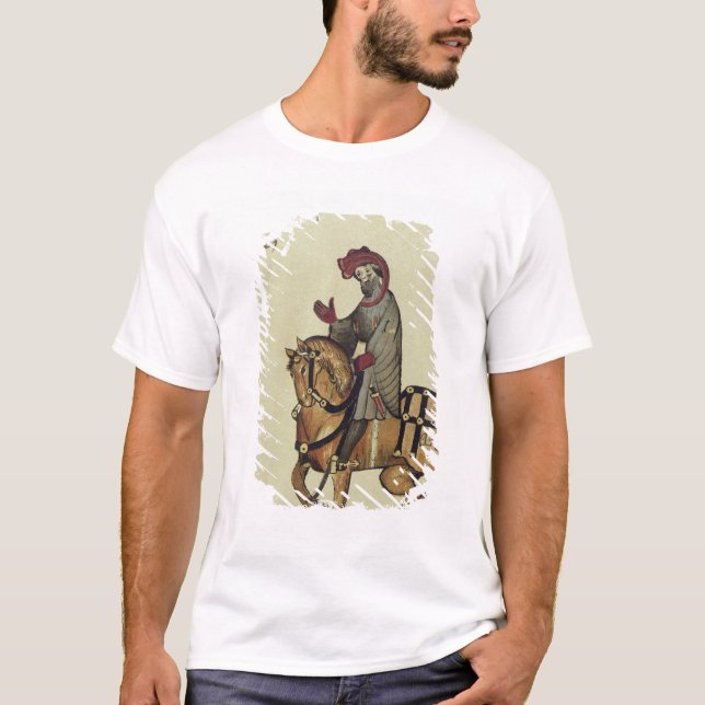 T-shirt Le chevalier, détail de télécopie de (Devant)