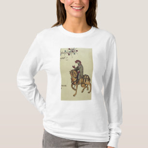 T-shirt Le chevalier, détail de télécopie de
