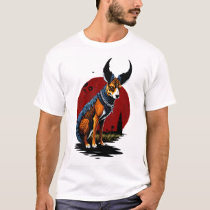 T-shirt Le Chien à la corne   Art AI
