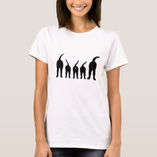 T-shirt Le chien aboute la silhouette