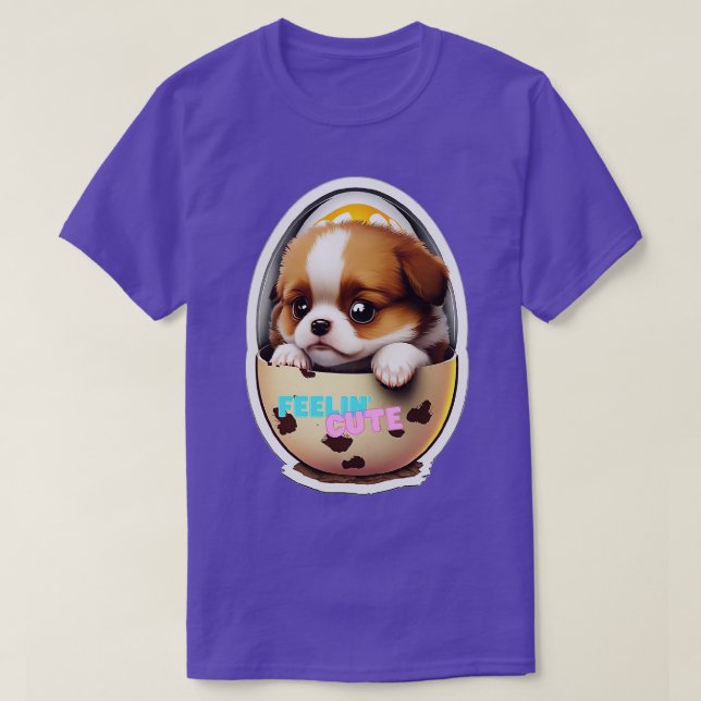 T-shirt Le chien dans l'oeuf (Design devant)