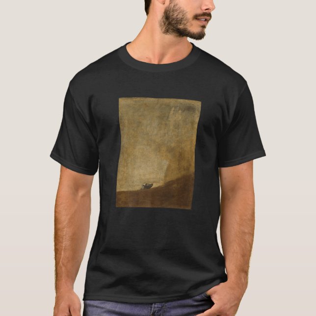 T-shirt Le chien de Francisco De Goya (Devant)