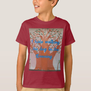 T-shirt "Le chien du soir marche effrayant" - Je déteste m