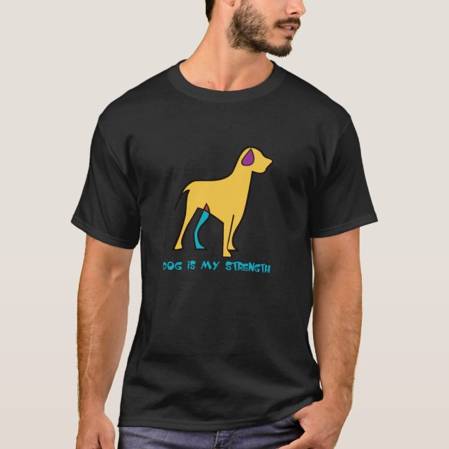 T-shirt le chien est ma force (Devant)