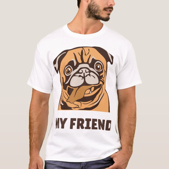 T-shirt Le chien est mon ami (Devant)