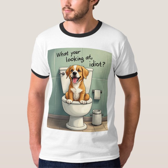 T-shirt Le chien gâté (Devant)