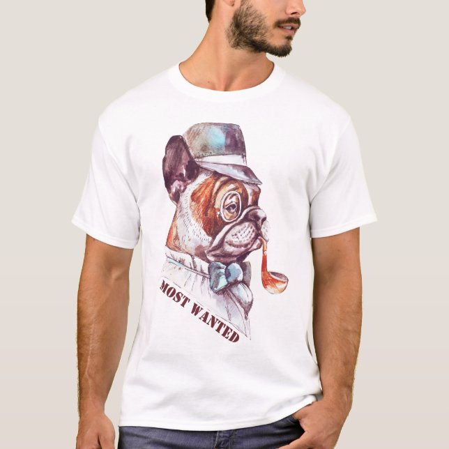 T-shirt Le chien Gentleman le plus Recherché (Devant)