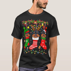 T-shirt Le Chien Griffon De Bruxelles Dans Les Chaussettes
