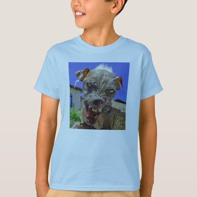 T-shirt Le chien le plus mignon du monde (Devant)