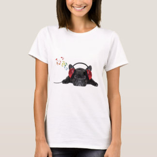 T-shirt Le Chien-taureau noir de France s'installe dans se