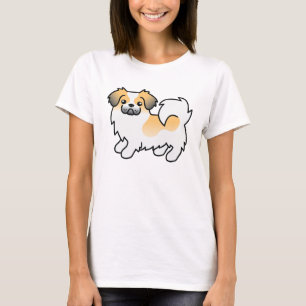 T-shirt Le chien tibétain de dessin animé Pable Polore