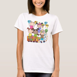 T-shirt Le chiffre de bâton badine 100 jours plus futé