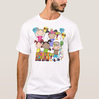 T-shirt Le chiffre de bâton badine 100 jours plus futé
