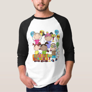 T-shirt Le chiffre de bâton badine 100 jours plus futé