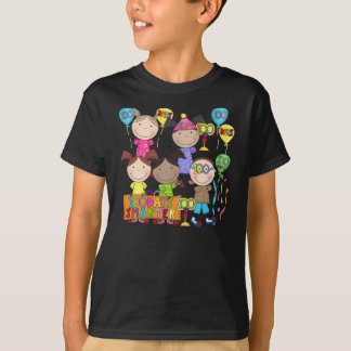 T-shirt Le chiffre de bâton badine 100 jours plus futé