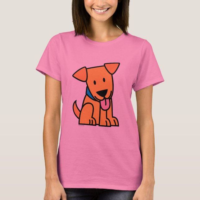 T-shirt Le chiot de labrador retriever reposent le chiot (Devant)