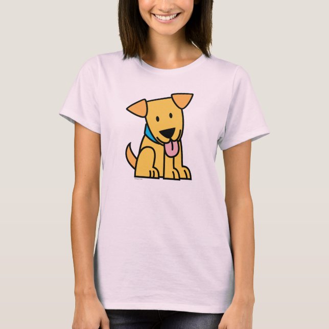 T-shirt Le chiot de labrador retriever reposent le chiot (Devant)